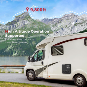 CAMPLUX 6 Gallon RV Water Heater, Gas/Electric/Hybrid, 12,000 BTU, 1440W, Porcelain-Lined Tank with Anode Rod, DSI Ignition, Compatible with Suburban & Dometic, Black