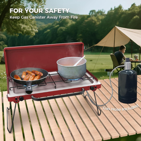 CAMPLUX Safari 2 Burner Propane Camping Stove 20,000 BTU
