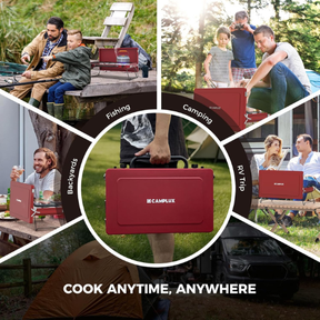 CAMPLUX Safari 2 Burner Propane Camping Stove 20,000 BTU