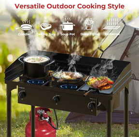Outdoor Stove Goplus Portable Propane 225,000-BTU Burner Gas