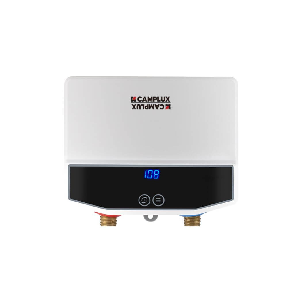 Camplux On Demand Warmwasserbereiter elektrisch 120 V – 3,5 kW | Weiß