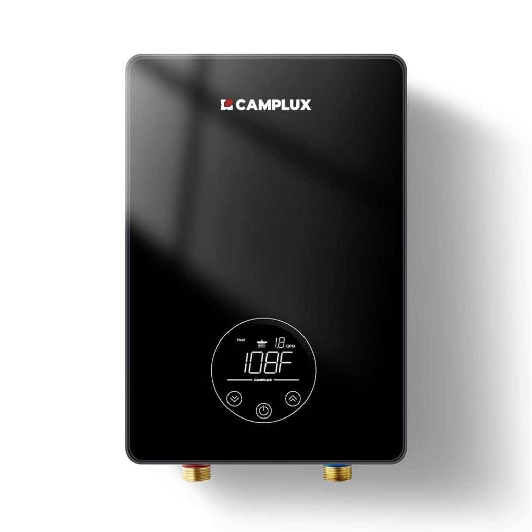 Camplux Tankless Hot Water Heater Electric Point of Use - Black