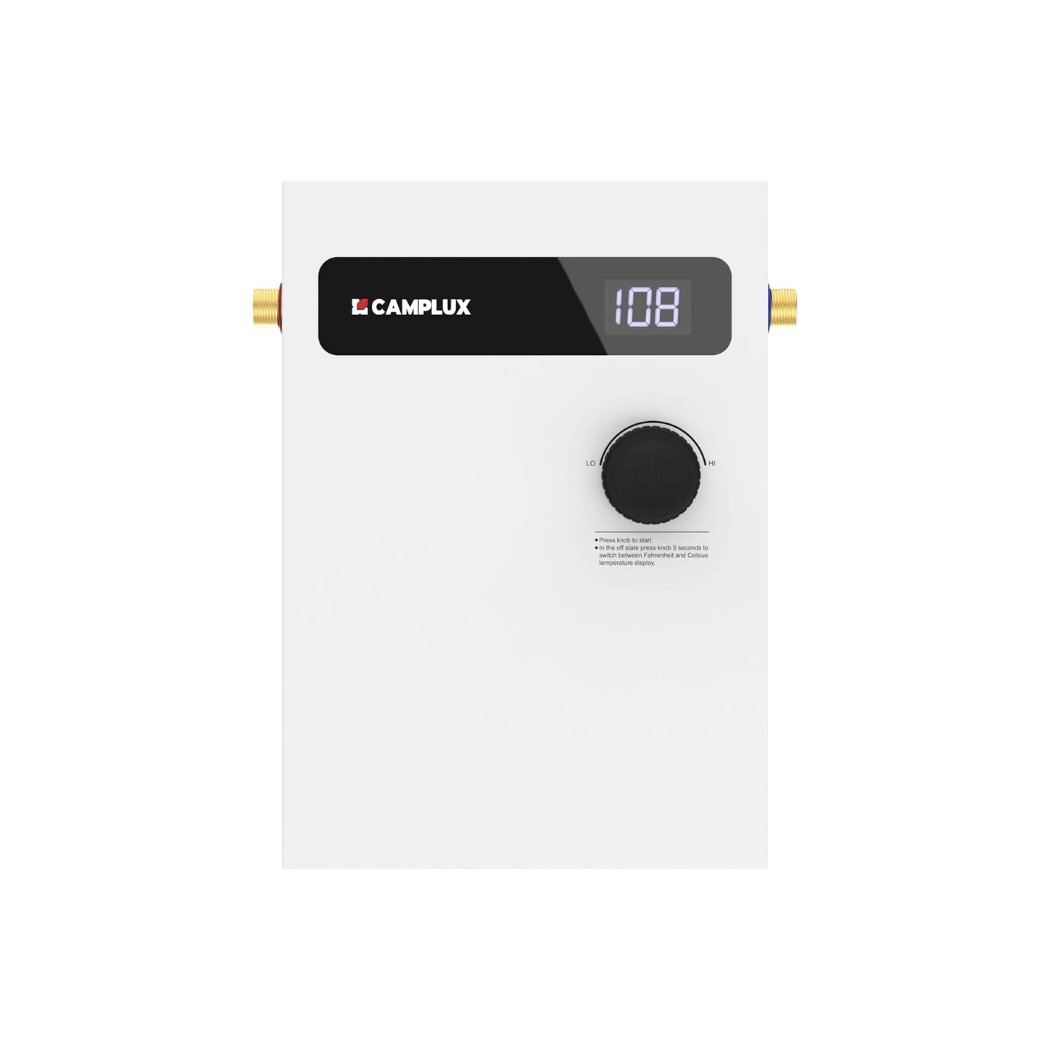 Camplux On Demand Electric Tankless Water Heater 8kW | White