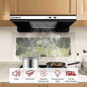 CAMPLUX RV Range Hood 22 Inches