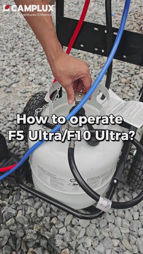 Camplux F10 Ultra Thermostatic Portable Tankless Water Heater –  2.64 GPM Instant Hot Water for Camping, RV & Outdoor Shower