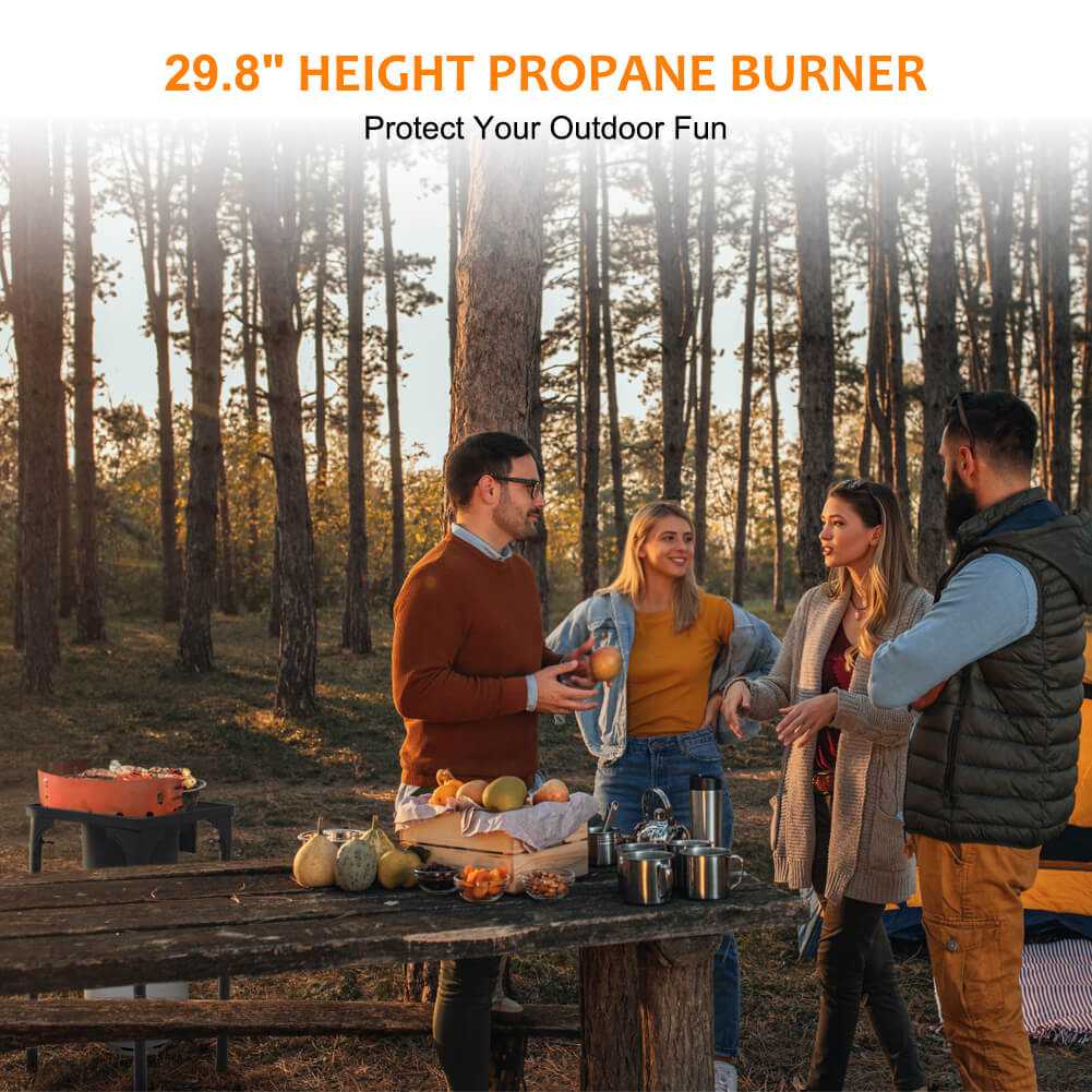 High Pressure Burner Outdoors Cooking Gas Single Propane Stove Hose & –  XtremepowerUS