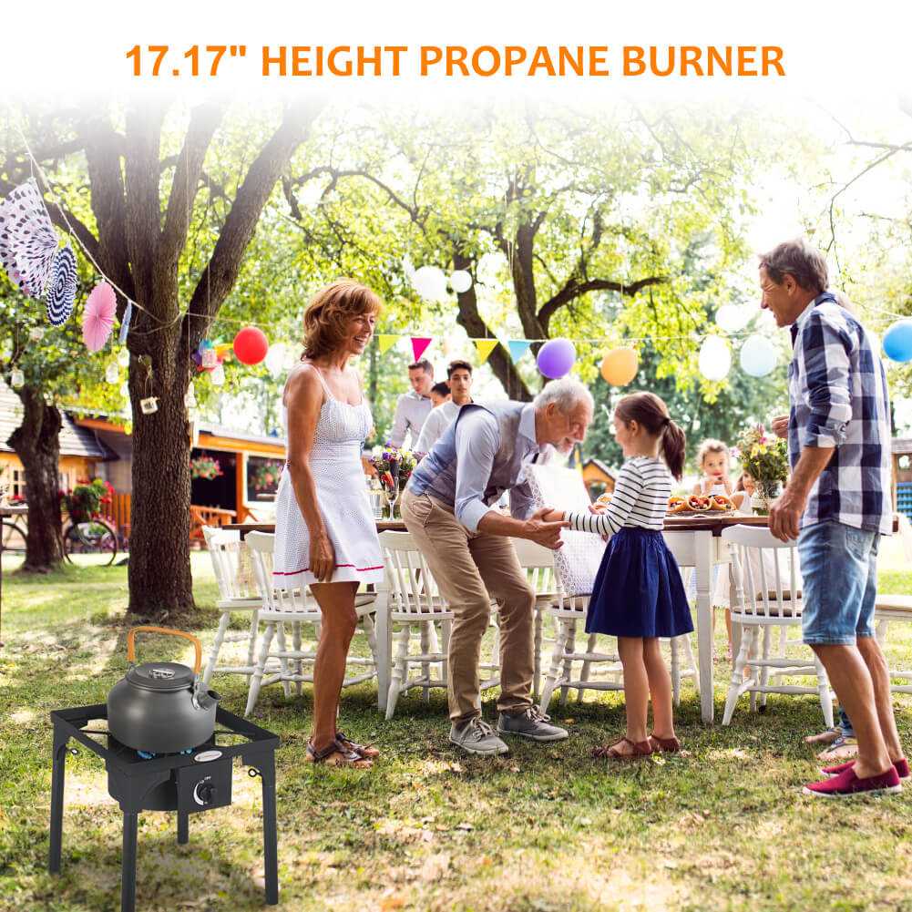 High Pressure Burner Outdoors Cooking Gas Single Propane Stove Camping –  Kitchen & Restaurant Supplies