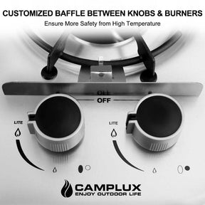 Camplux Drop-In 2 Burner Propane RV Stove