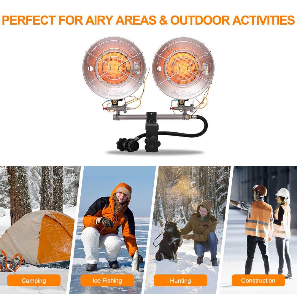 Mini Ice Fishing Heater With Liquefied Gas, For Outdoor Camping